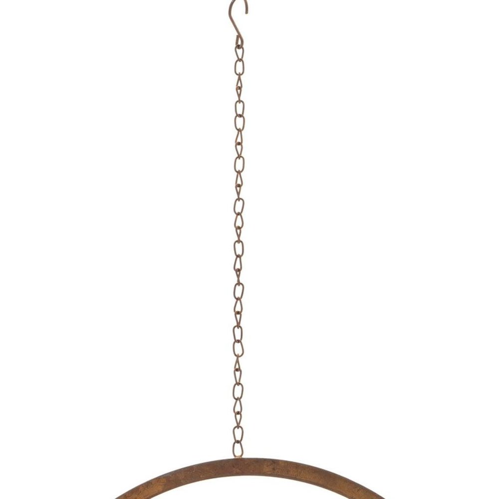 16" Bronze Metal Floral Bouquet Garden Hanging Wall or Door Decor