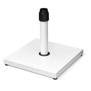 White Market Umbrella Steel In Ground Adjustable Umbrella Base