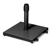 Black Market Umbrella Steel In Ground Adjustable Umbrella Base With Wheels