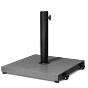 Gray Market Umbrella Steel In Ground Adjustable Umbrella Base With Wheels