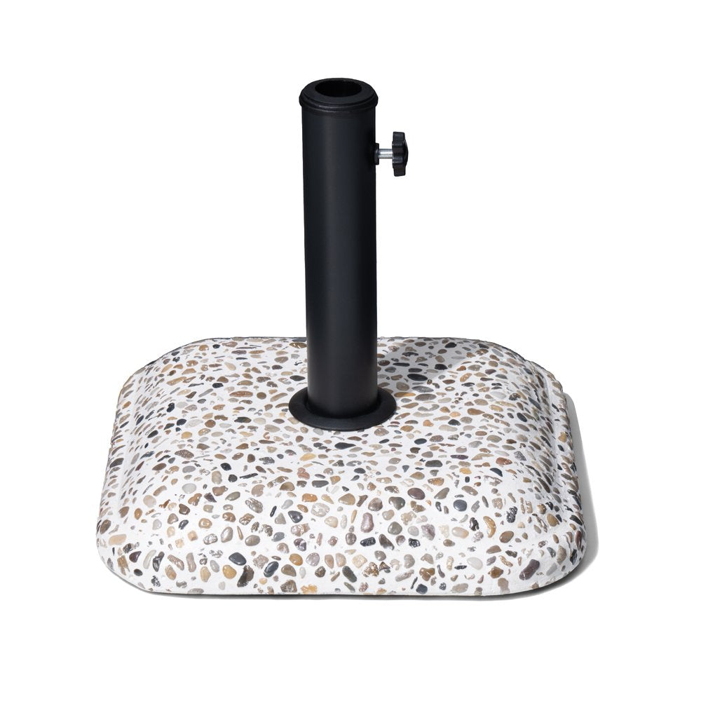 Stone Market Umbrella Steel In Ground Adjustable Umbrella Base