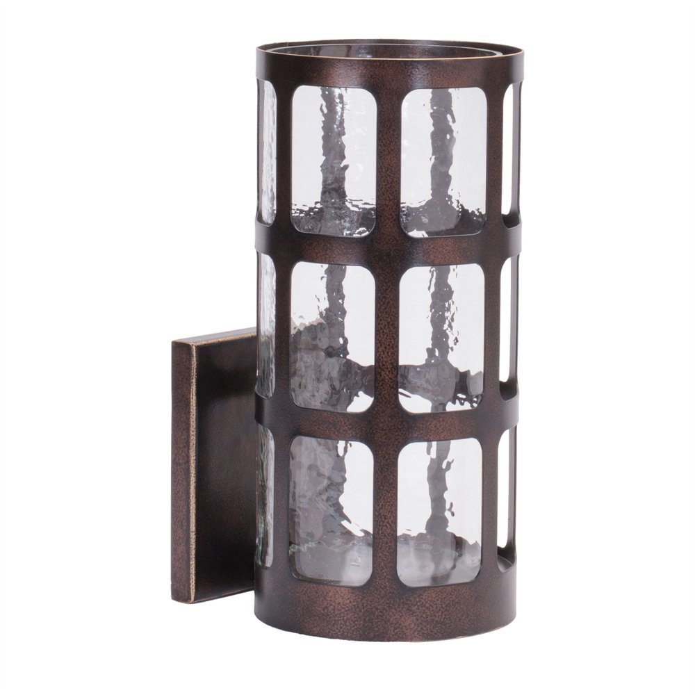 11" Black Abstract Iron Wall Sconce Candle Holder