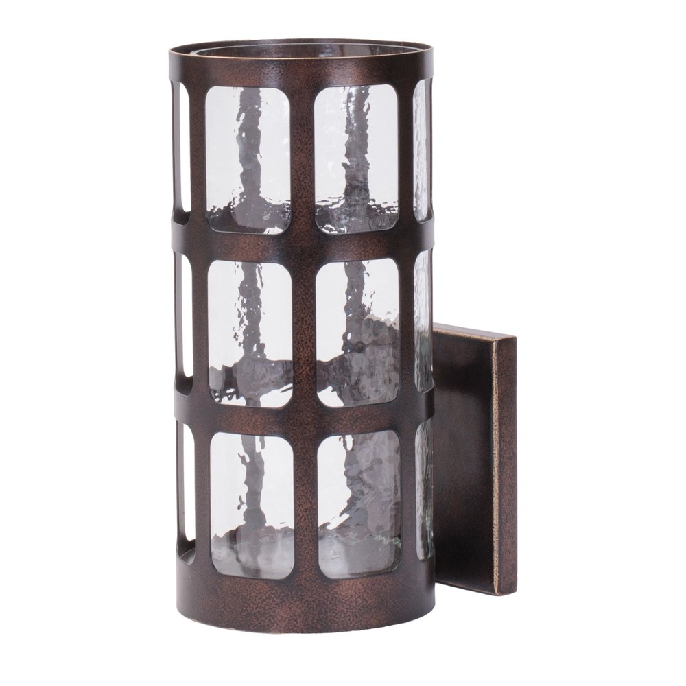 11" Black Abstract Iron Wall Sconce Candle Holder