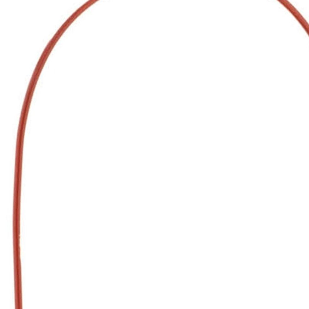 16" Red Abstract Iron Tabletop Lantern Candle Holder