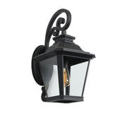 Black Transparent Outdoor Hanging Light With Clear Shades