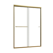 70" X 48" Aluminum and Glass Shower Door