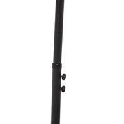 9.5' Orange Polyester Hexagonal Cantilever Patio Umbrella with Stand