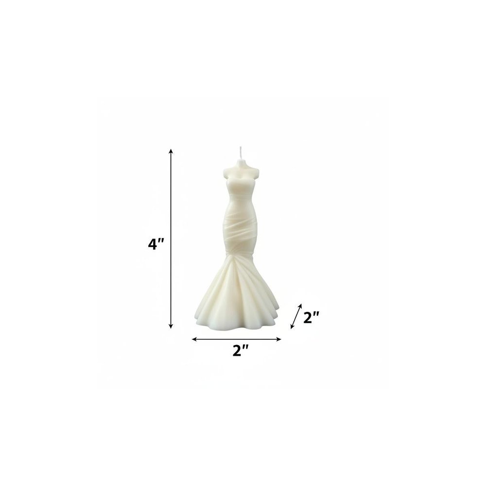 4" Ivory French Market Scented Dimensional Form Candle