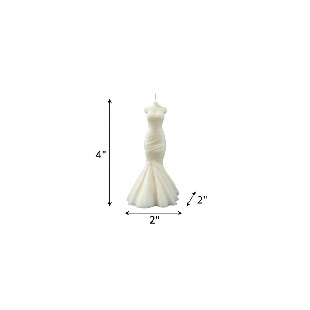 4" Ivory French Market Scented Dimensional Form Candle