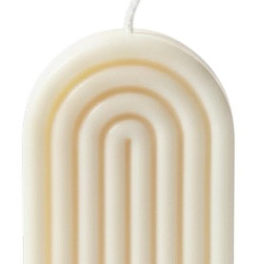 3" Ivory Unscented Candle