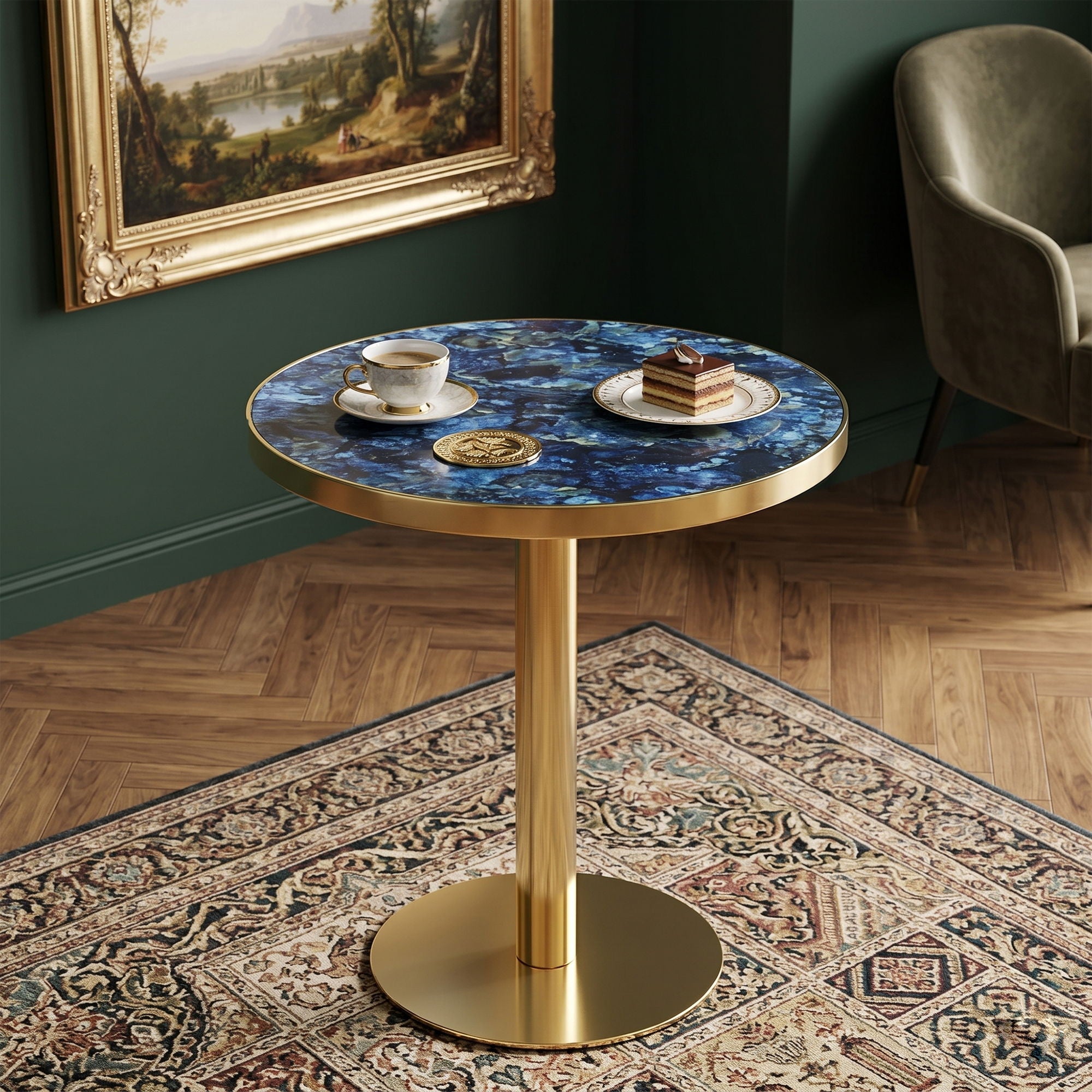 Modern Round Bistro Table