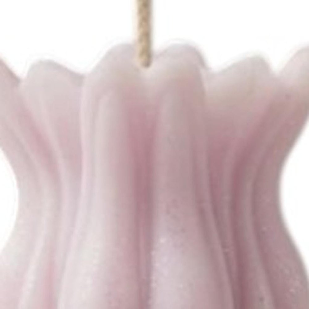 5" Orchid Rose Petals Scented Dimensional Flower Candle