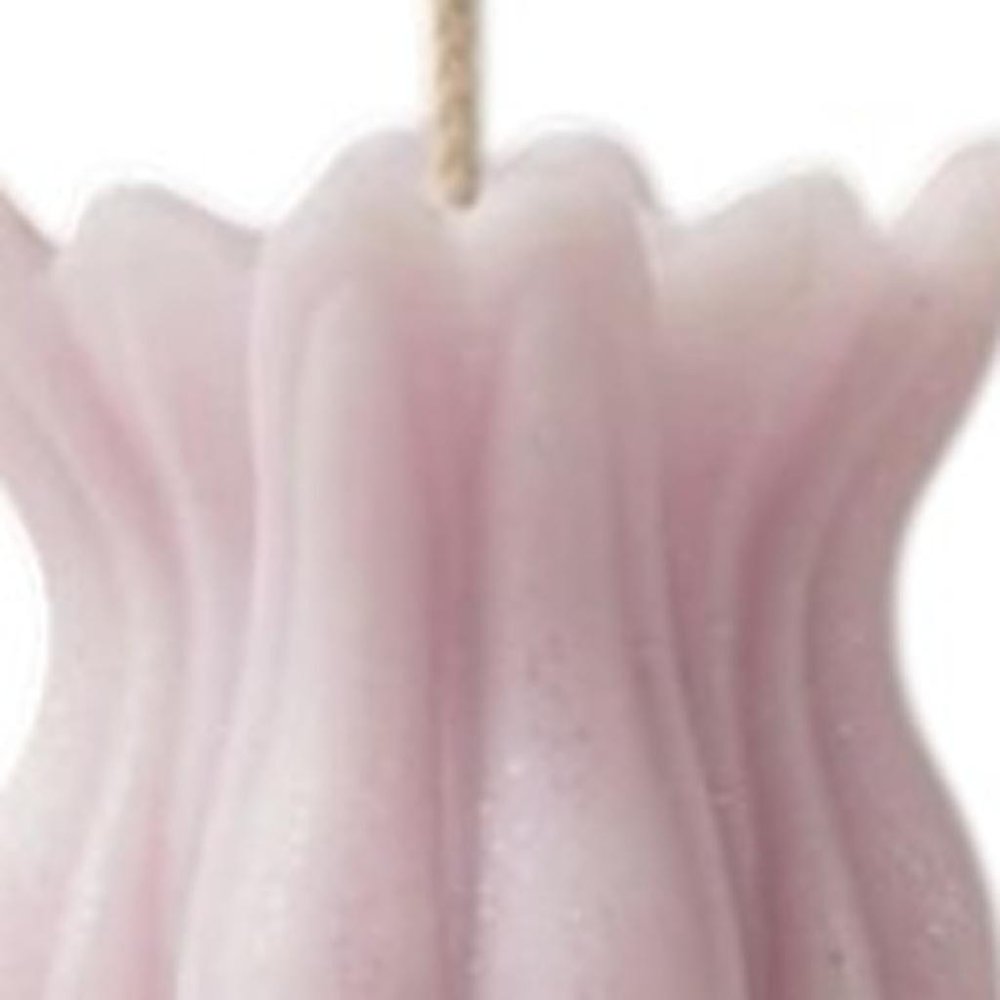 5" Orchid Rose Petals Scented Dimensional Flower Candle