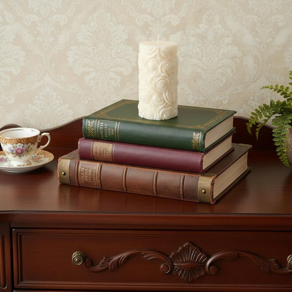 2" Ivory Day at the Spa Scented Candle Cylinder Pillar