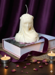 6" Ivory Vanilla Scented Dimensional Lady Candle