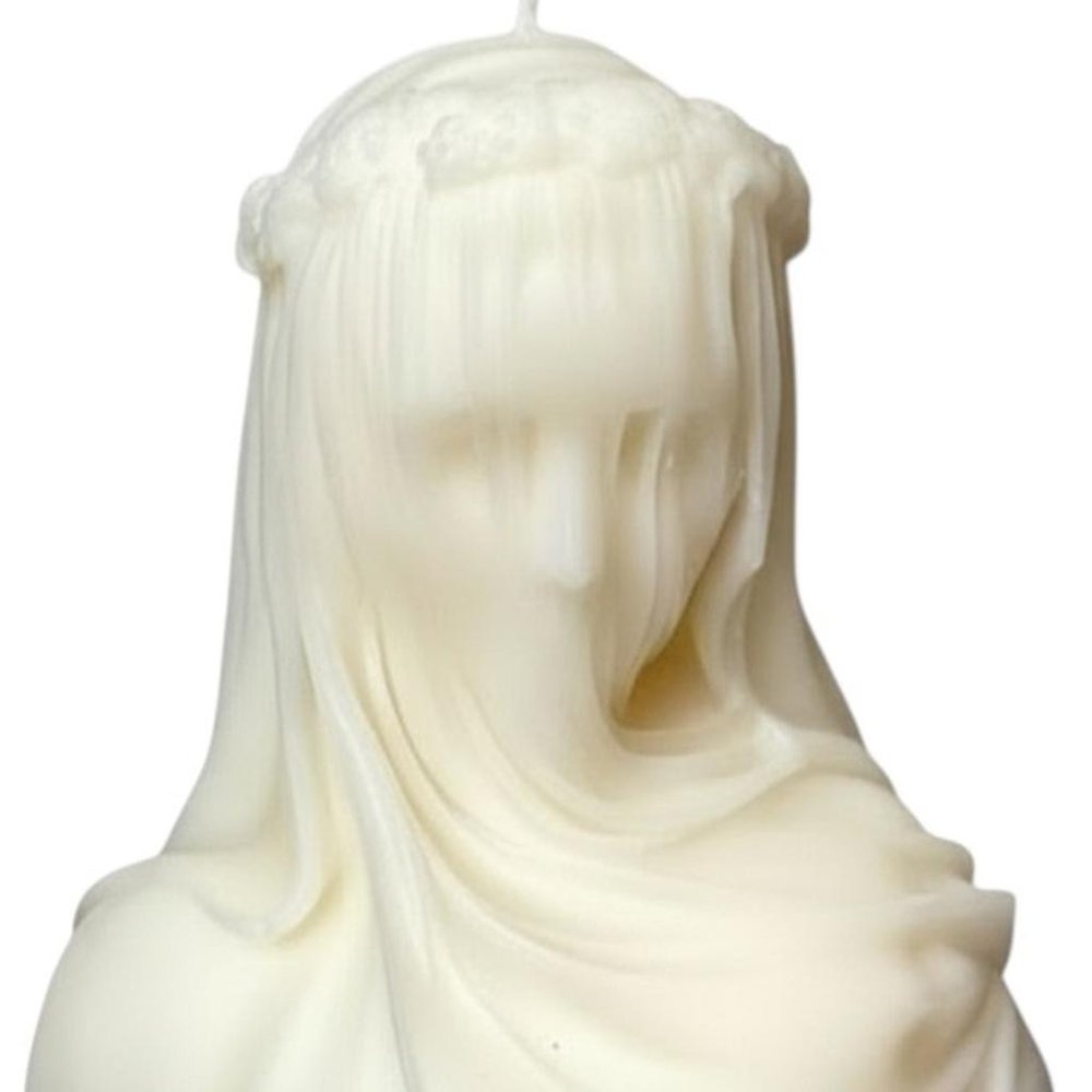 6" Ivory Vanilla Scented Dimensional Lady Candle