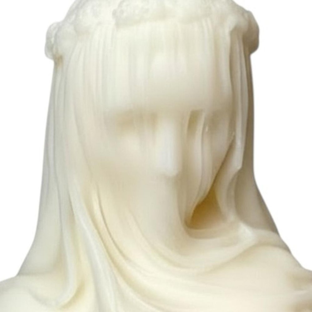 6" Ivory Vanilla Scented Dimensional Lady Candle