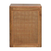 14" Brown Solid Wood Storage Bench