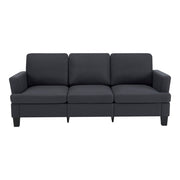 84" Dark Gray Linen Sofa