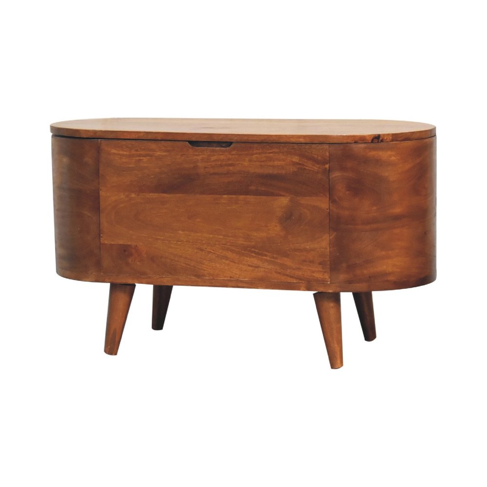 32" Brown Solid Wood Sideboard