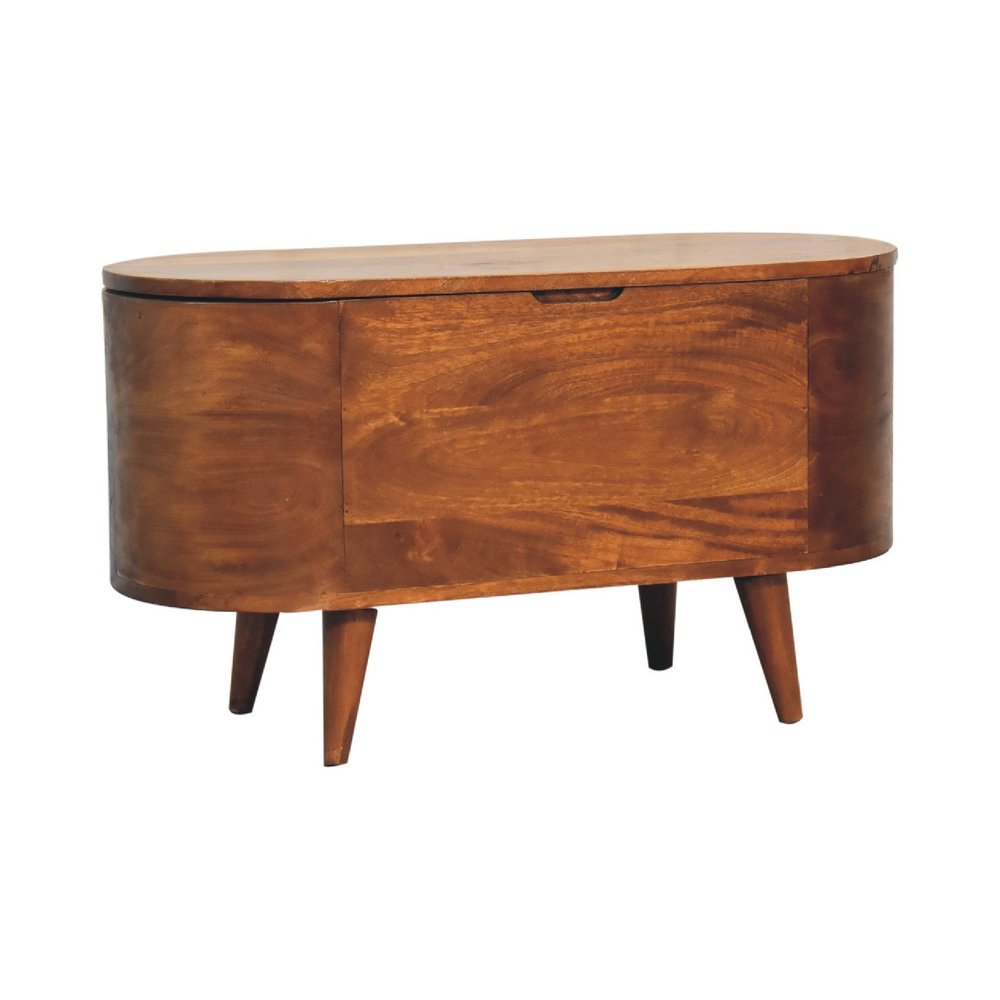 32" Brown Solid Wood Sideboard