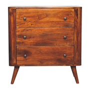 30" Brown Solid Wood Sideboard