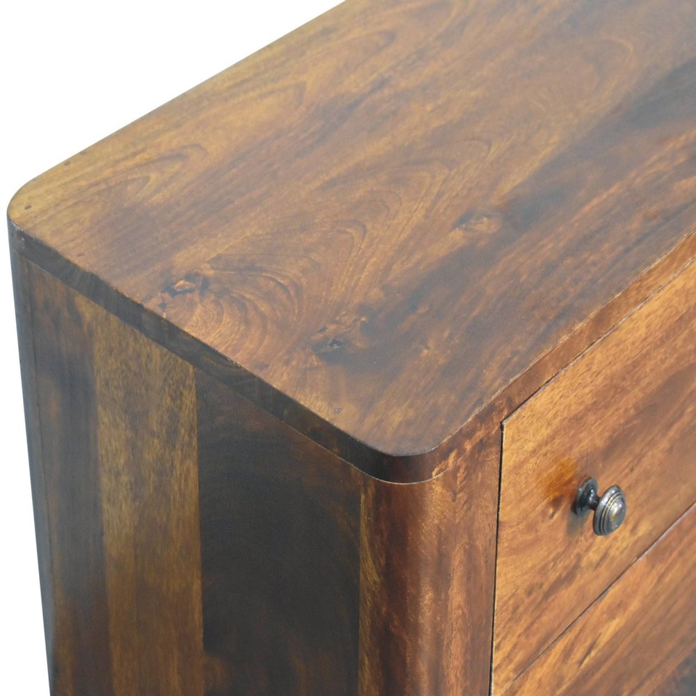 30" Brown Solid Wood Sideboard