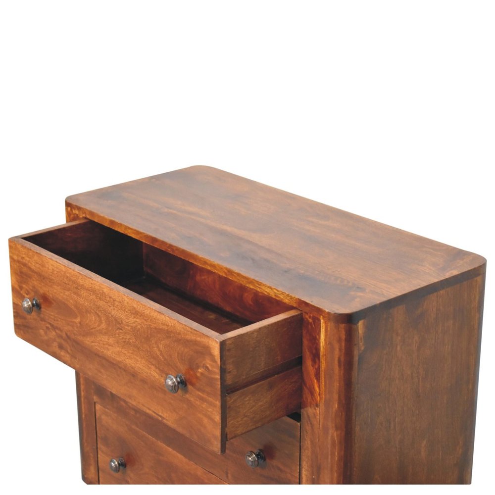 30" Brown Solid Wood Sideboard