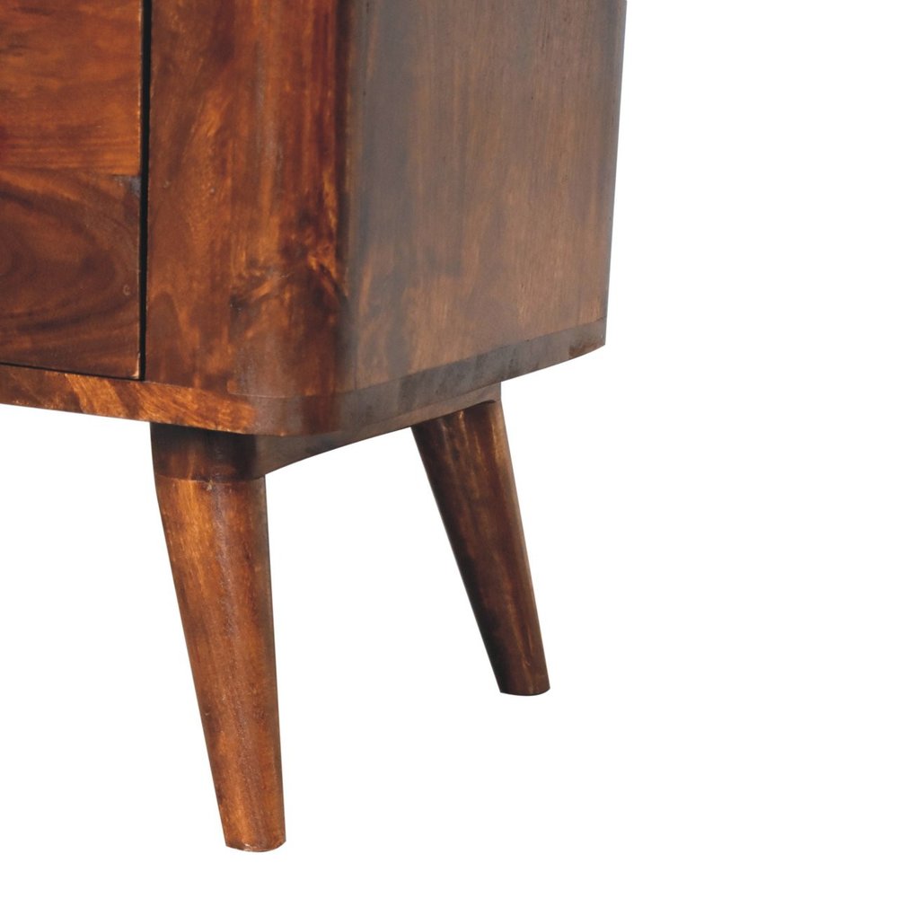 30" Brown Solid Wood Sideboard