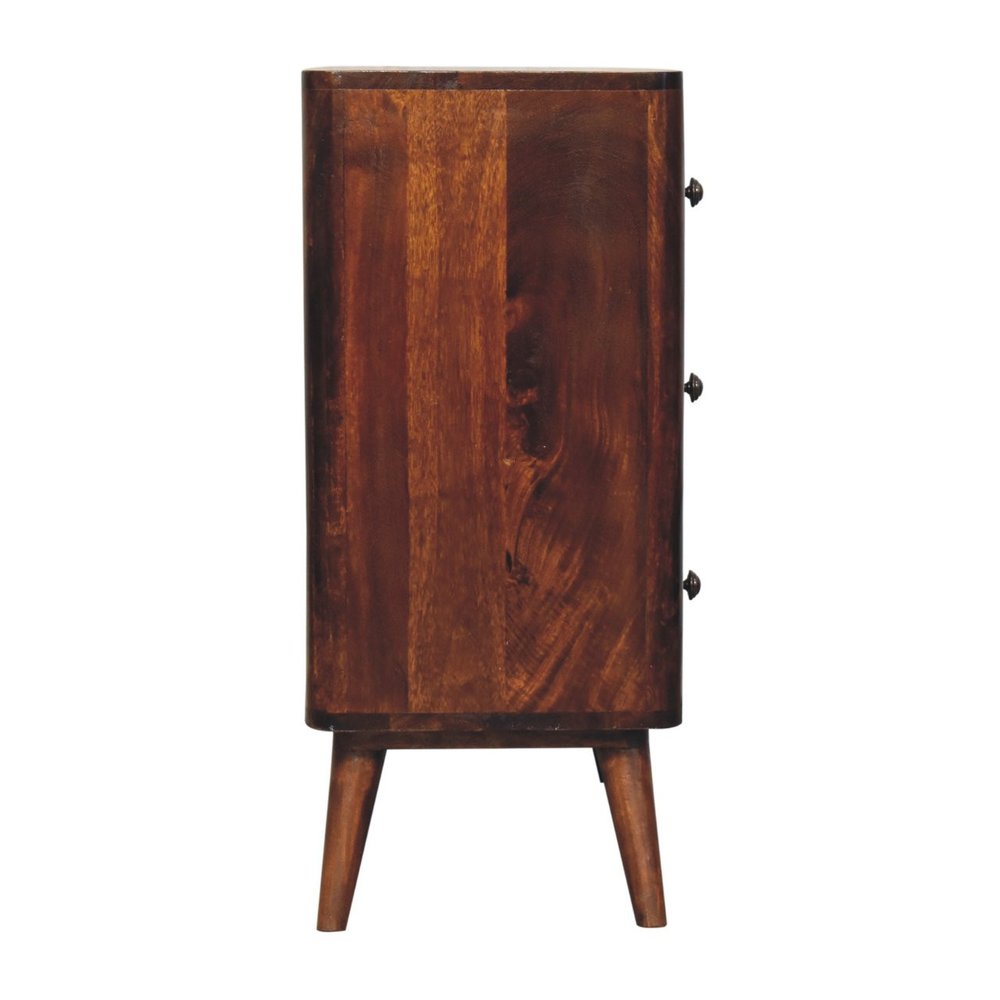 30" Brown Solid Wood Sideboard