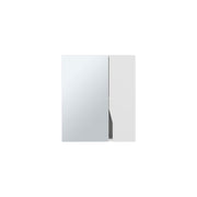 7" White Wood Floating Double Door Bathroom Vanity And Medicine Cabinet With Mirror