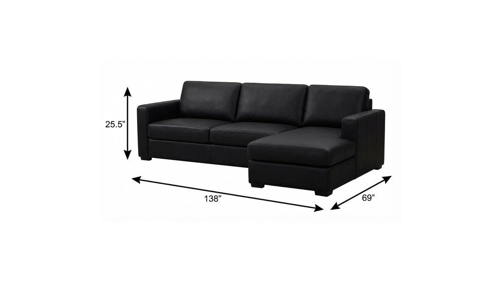 138" Black Chenille Modular Sofa With Ottoman And Toss Pillows