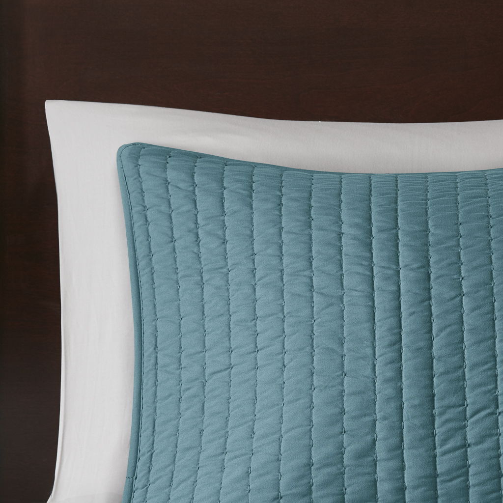 Keaton - 2 Piece Quilt Set - Teal