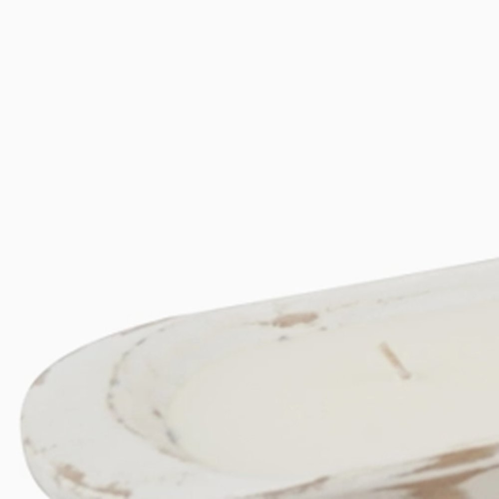 30" Brown Solid Wood Oval Dough Bowl