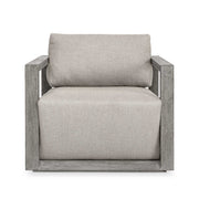Remsen - Outdoor Lounge Chair - Weathered Gray / Dove