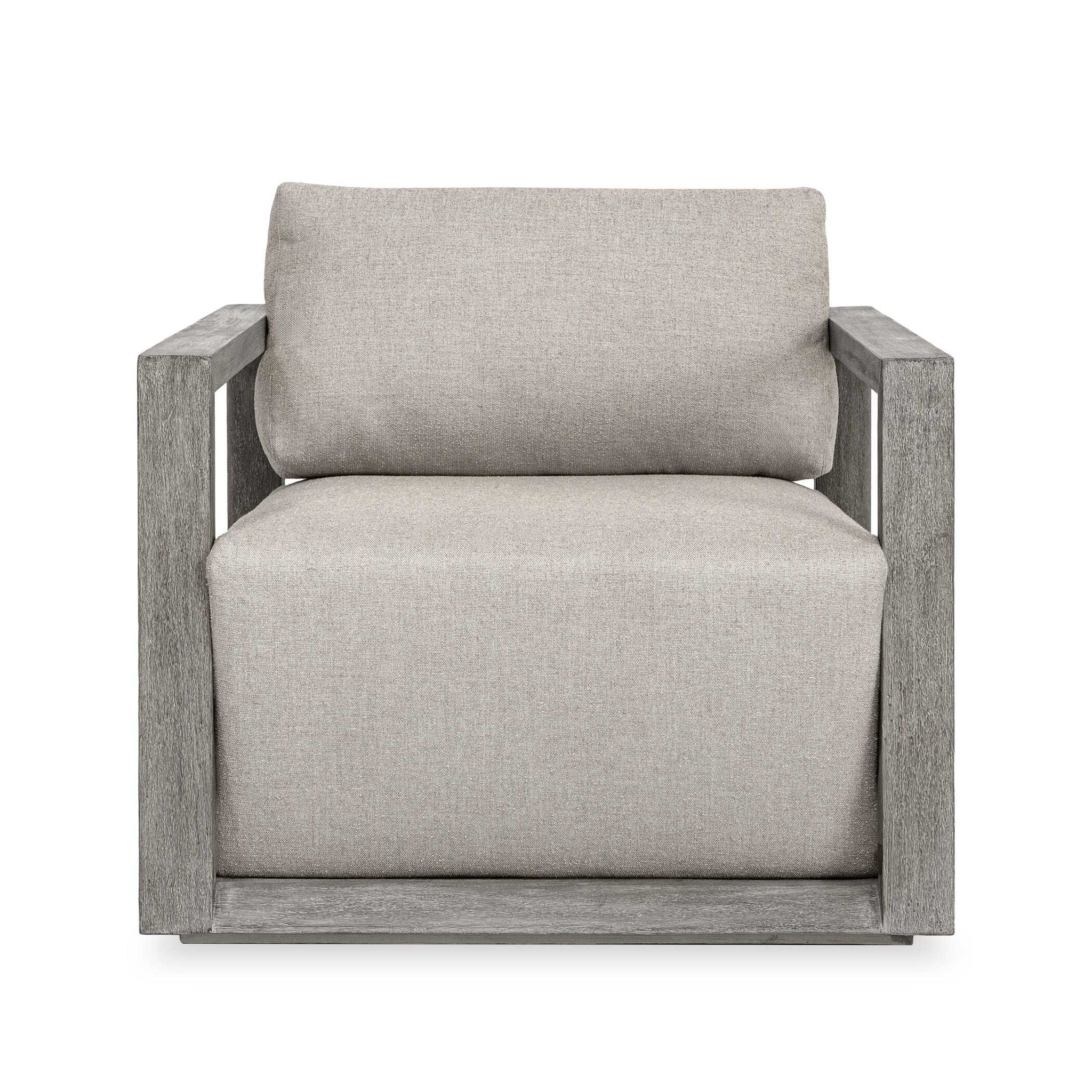 Remsen - Outdoor Lounge Chair - Weathered Gray / Dove