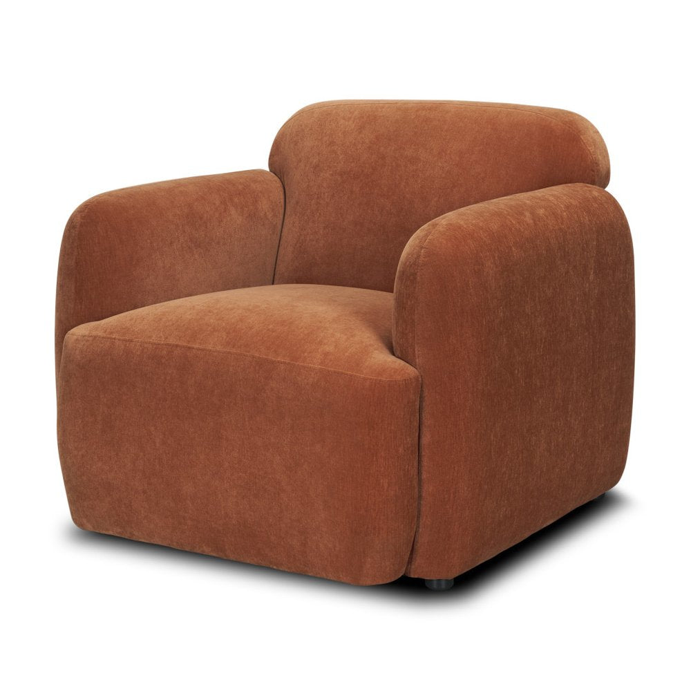 Set of 16 38" Orange Fabric Arm Chair