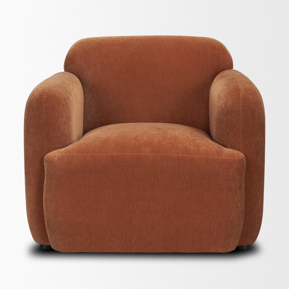 Set of 16 38" Orange Fabric Arm Chair