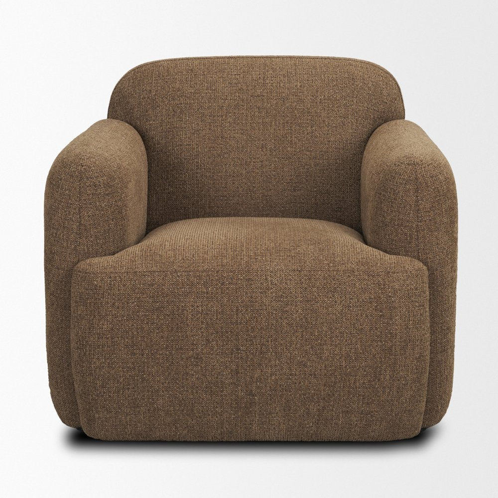 Set of 17 38" Brown Fabric Arm Chair