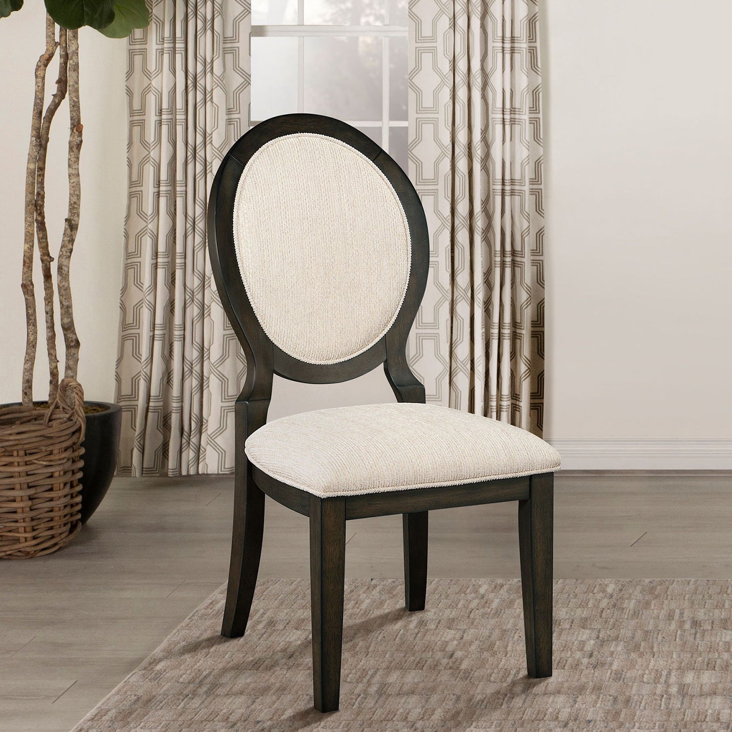 Fulton - Oval Back Dining Side Chair (Set of 2) - Espresso