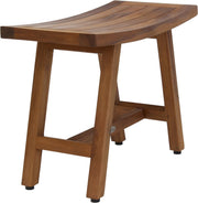 18" X 24" Brown Teak Rectangular Shower Bench