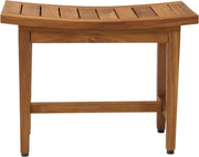 18" X 24" Brown Teak Rectangular Shower Bench