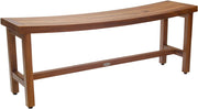 18" X 48" Brown Teak Rectangular Shower Bench
