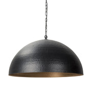 Black Metal Single Ceiling Light With Black Shades