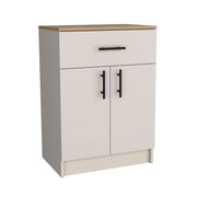 34" Ivory Wood Pantry Or Storage Closet