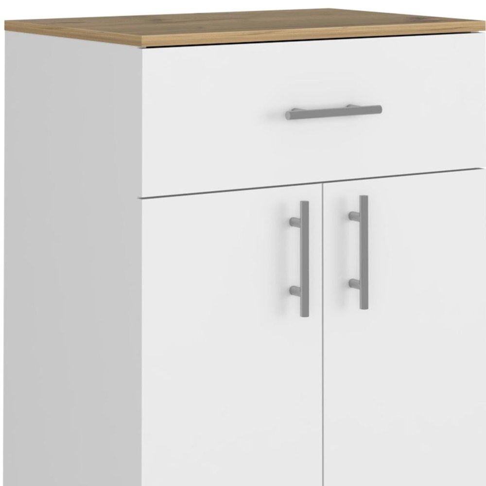 34" White Wood Pantry Or Storage Closet
