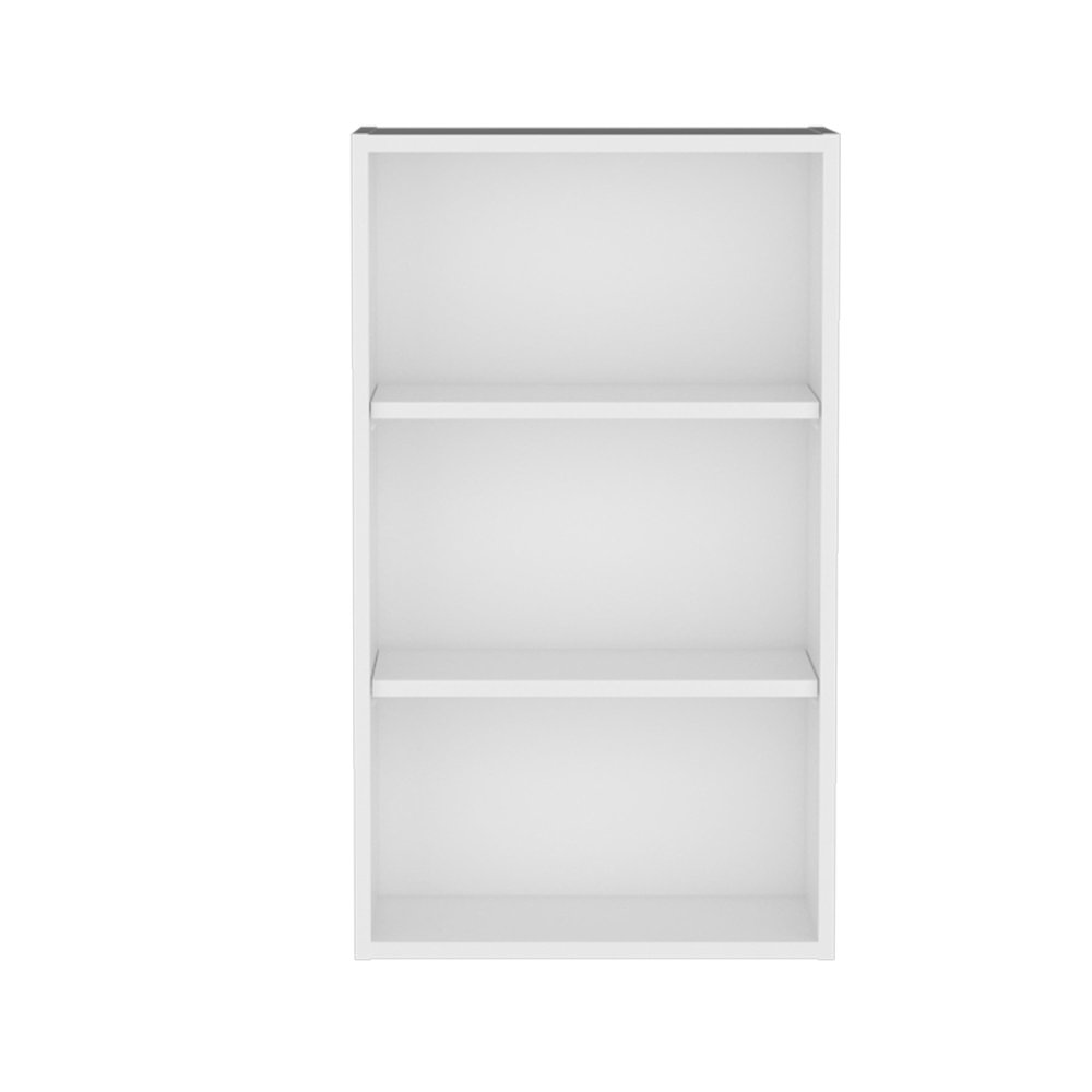 21" White Wood Wall Mounted China Cabinet