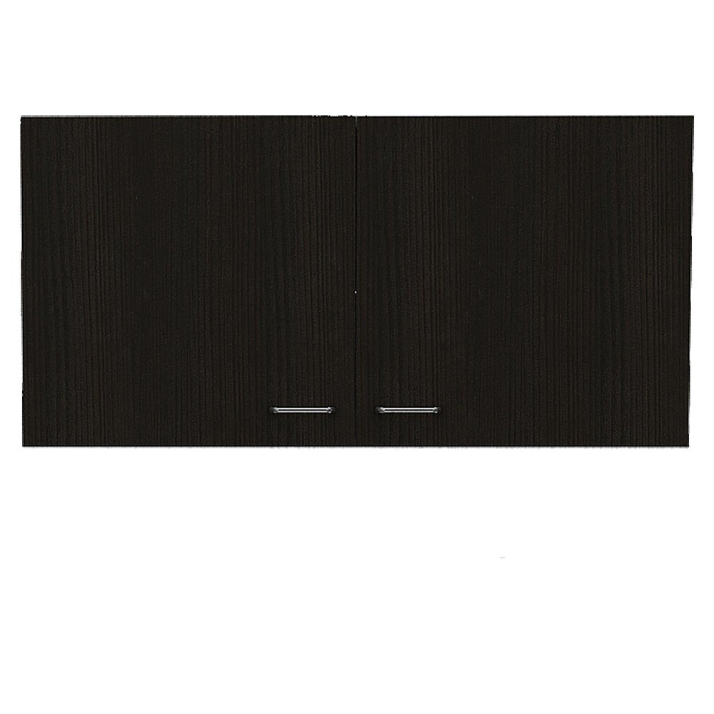39" Brown Wood Accent Cabinet With Two Doors
