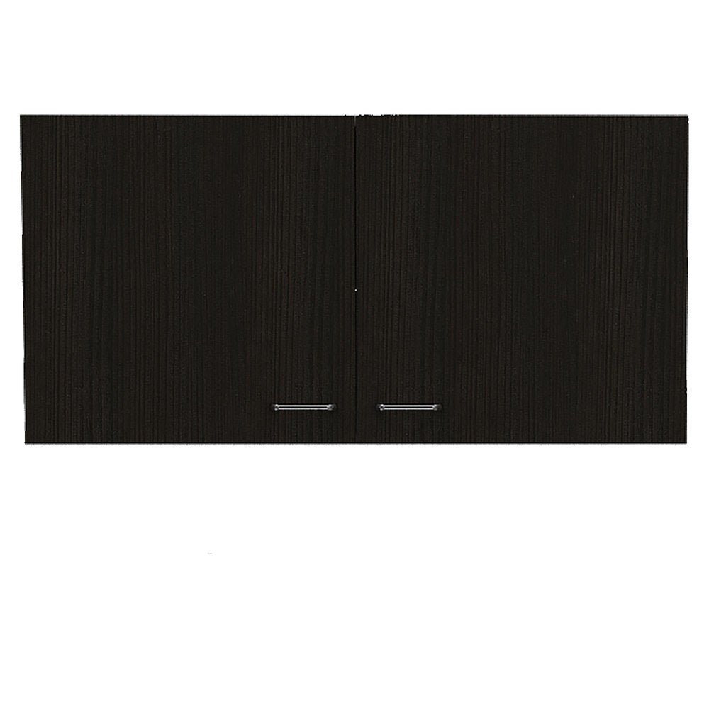 39" Brown Wood Accent Cabinet With Two Doors