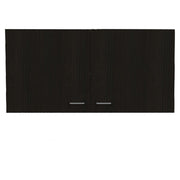 39" Brown Wood Accent Cabinet With Two Doors